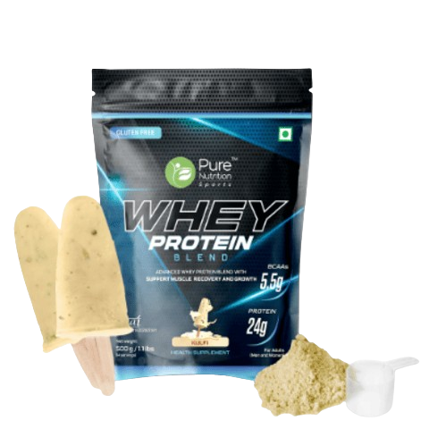 Pure Nutrition Whey Protein Blend For Muscle Building (Kulfi) - 500gm