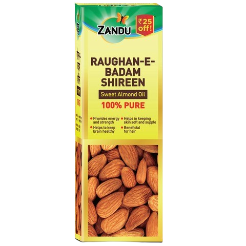 Zandu Raughan E Badam Shireen Sweet Almond Oil 50ml
