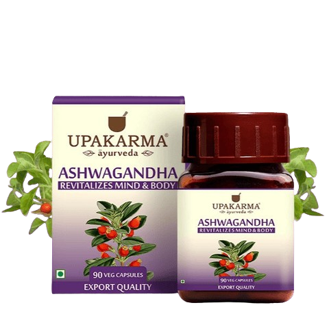 Upakarma Pure Ashwagandha Capsules - 500mg (90 Capsules)