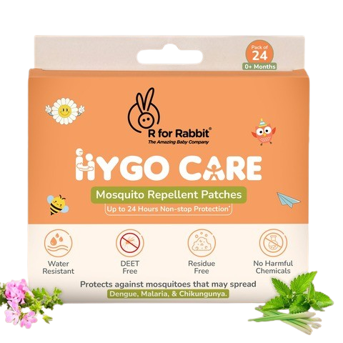R for Rabbit Hygo Care Mosquito Repellent Patches - Non-Toxic & DEET-Free